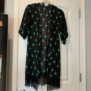 Lularoe Monroe Kimono-Flamingos LLR